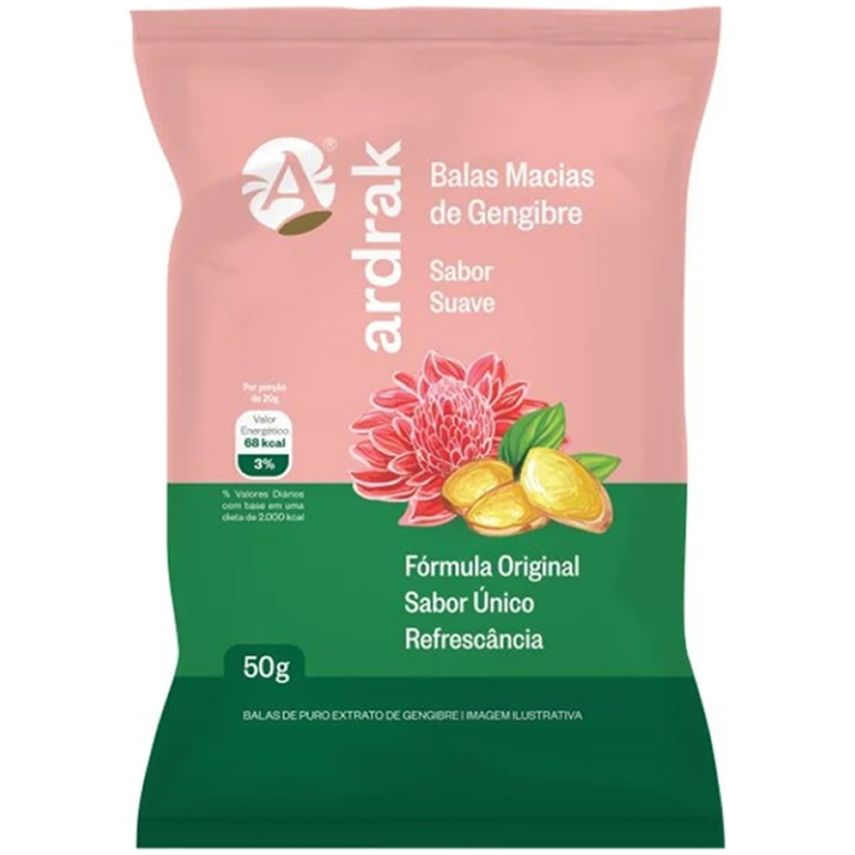 Ardrak - Balas macias de Gengibre - Sabor suave